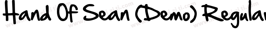 Hand Of Sean (Demo) Regular字体转换